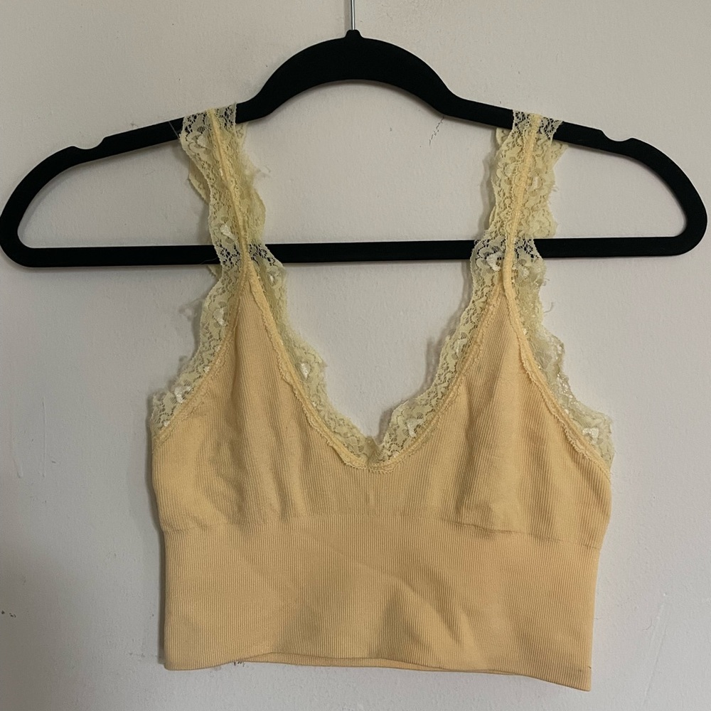 Yellow Cropped Tank